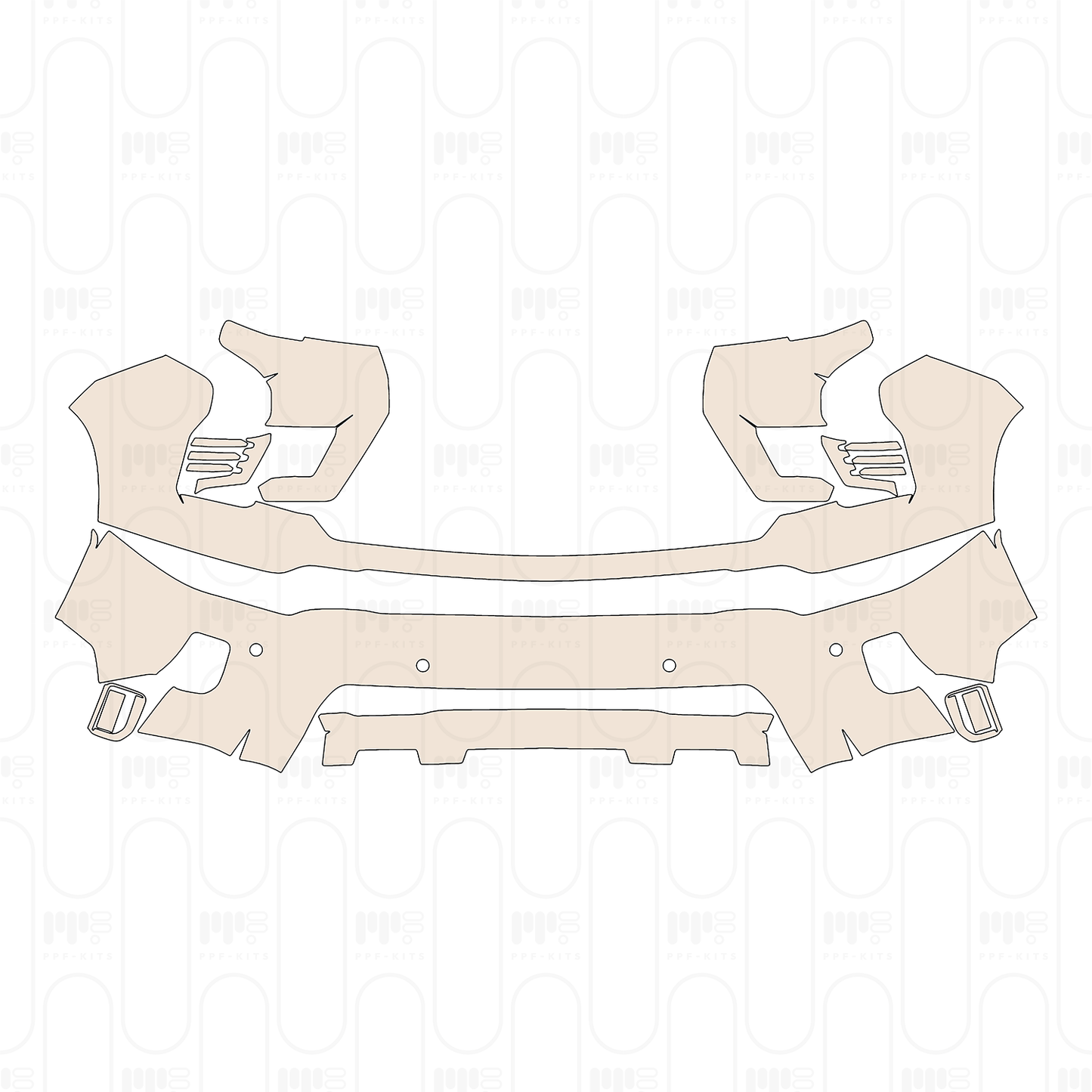 Pre-Cut PPF Chevrolet Silverado HD 2500 HD ZR2 2024