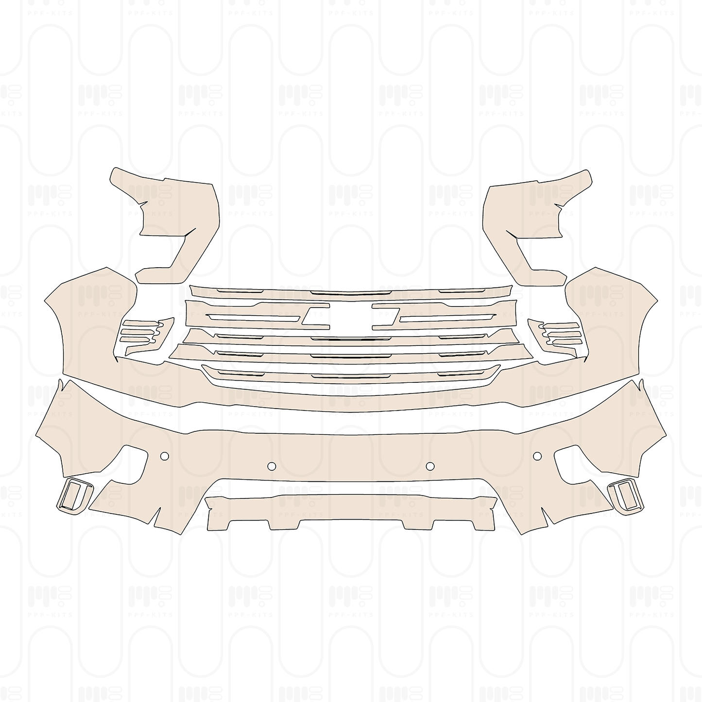 Pre-Cut PPF Chevrolet Silverado HD 2500 HD High Country 2024