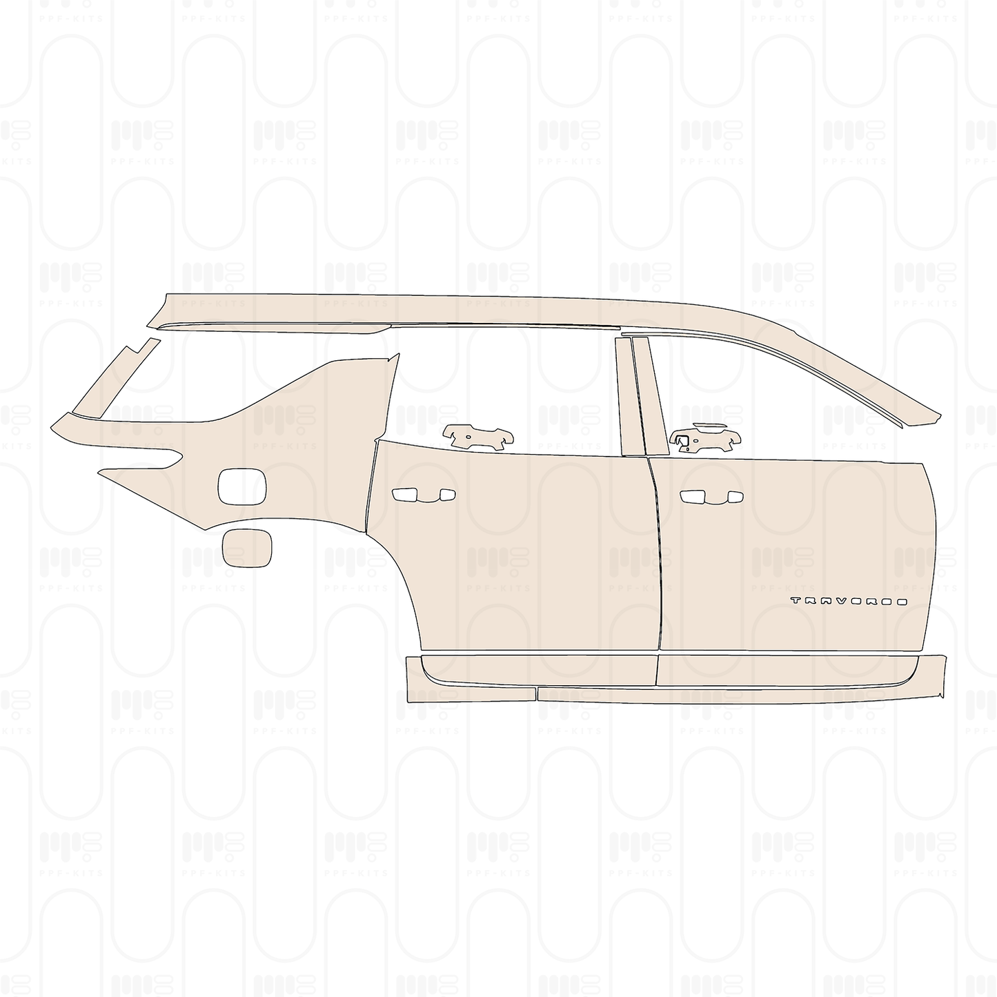 Pre-Cut PPF Chevrolet Traverse LS 2024