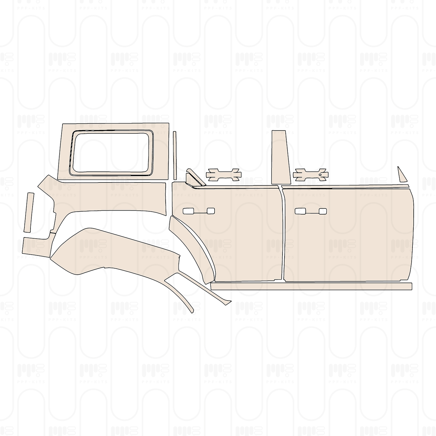 Pre-Cut PPF Ford Bronco 4 Door Raptor 2022