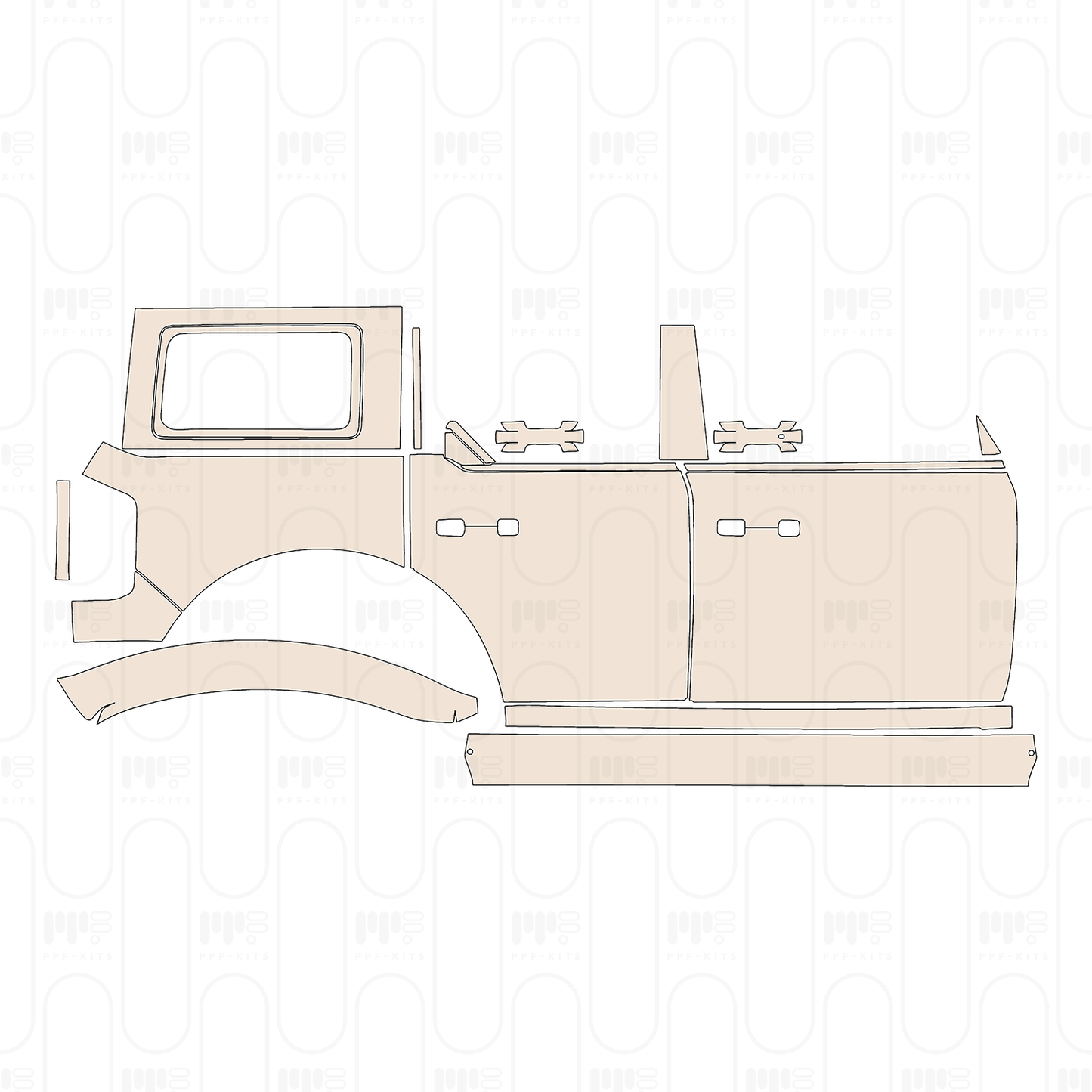 Pre-Cut PPF Ford Bronco 4 Door Badlands 2022