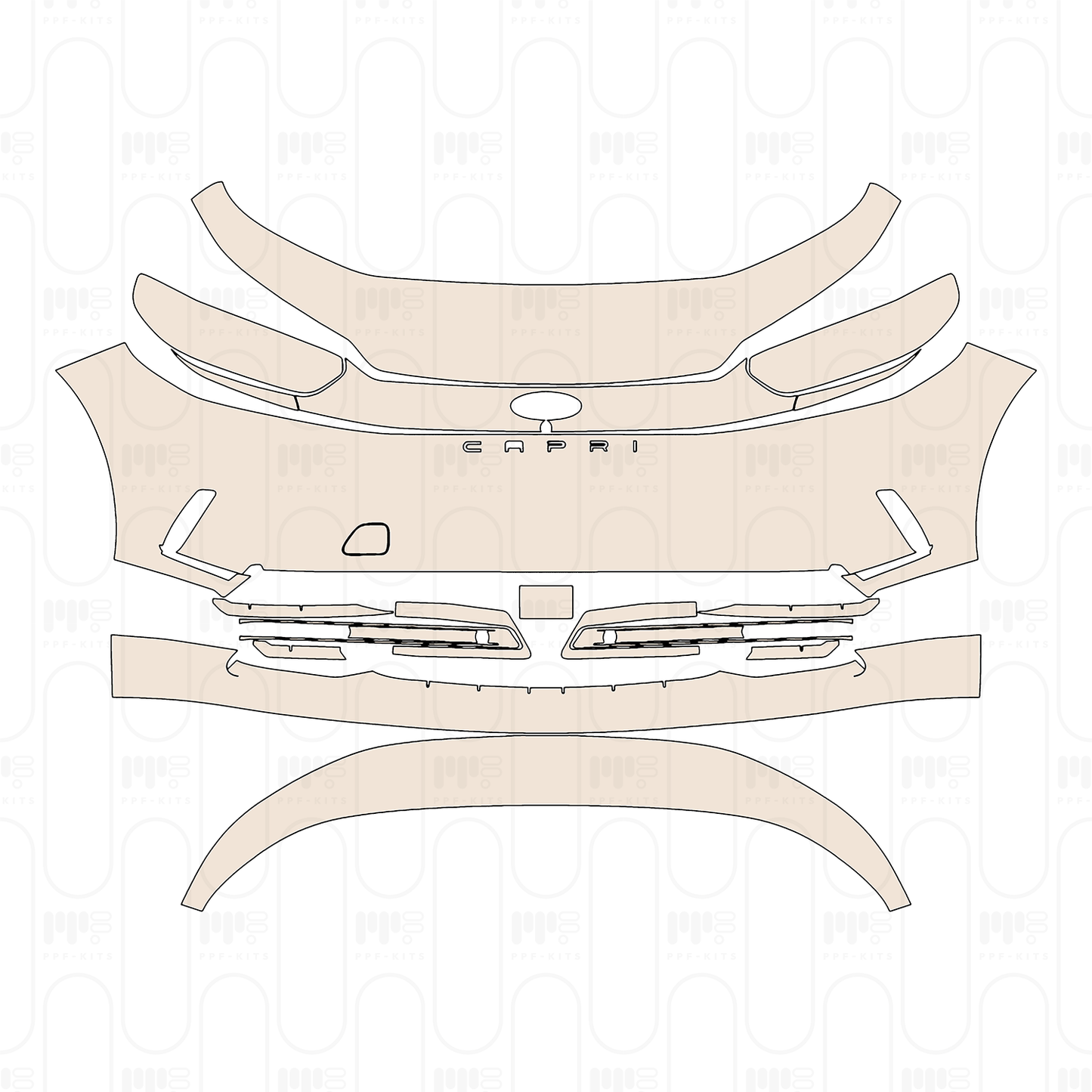 Pre-Cut PPF Ford Capri (EU) Premium 2024