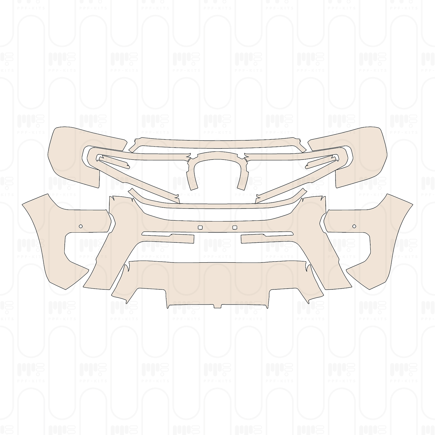 Pre-Cut PPF Ford Ranger (SEA) Wildtrak 2023