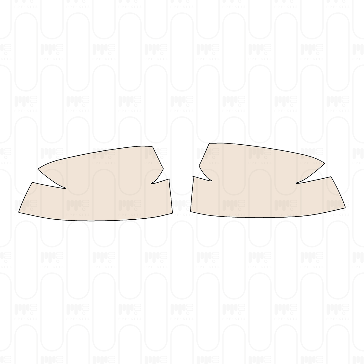 Pre-cut PPF pattern: Mirror - Ford
