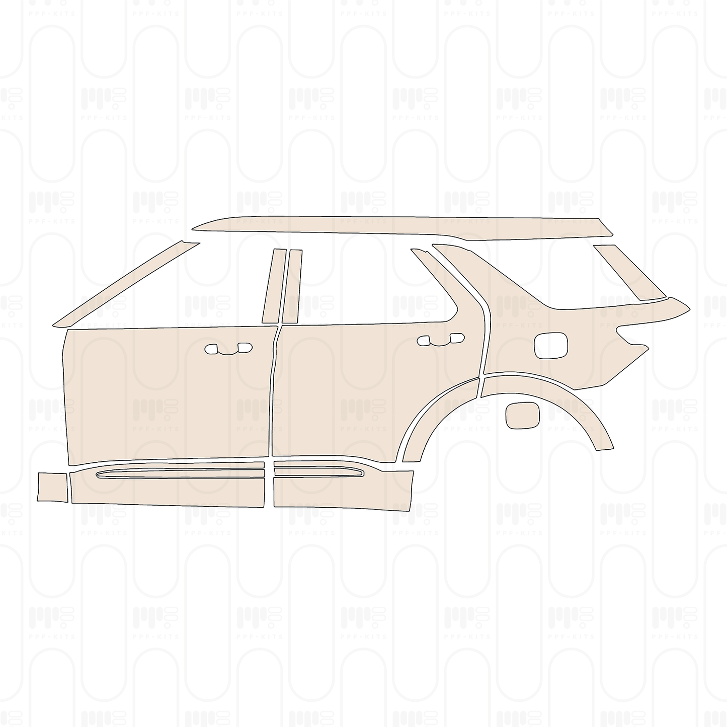 Pre-Cut PPF Ford Explorer (US) Platinum 2022