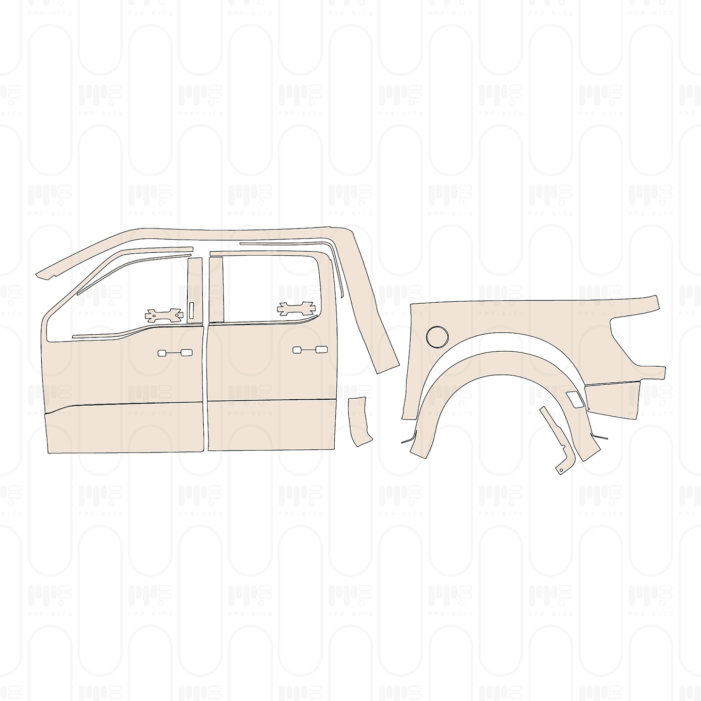 Pre-Cut PPF Ford F-150 Raptor R 2024