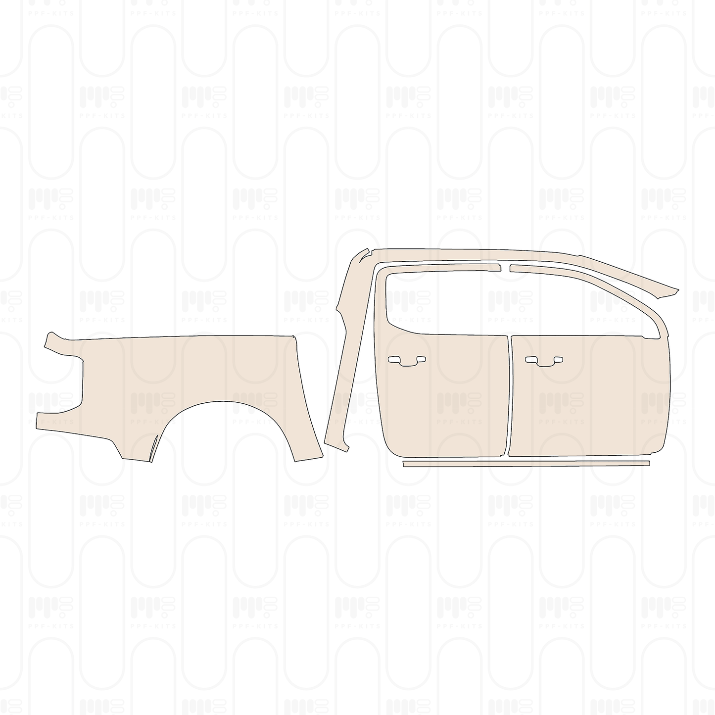 Pre-Cut PPF Ford Ranger (EU) MS-RT Double Cab 2025