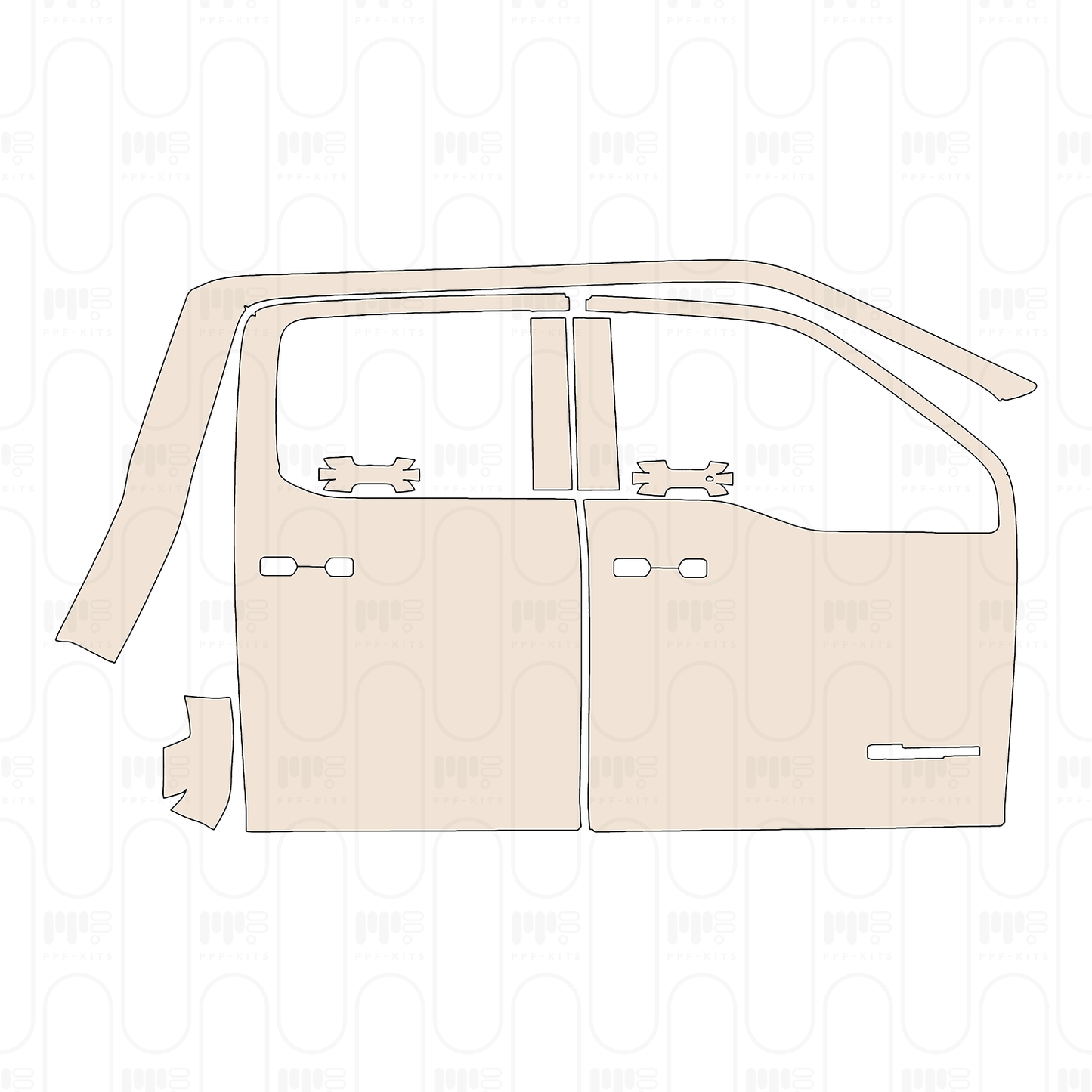 Pre-Cut PPF Ford Super Duty F-450 King Ranch 2023