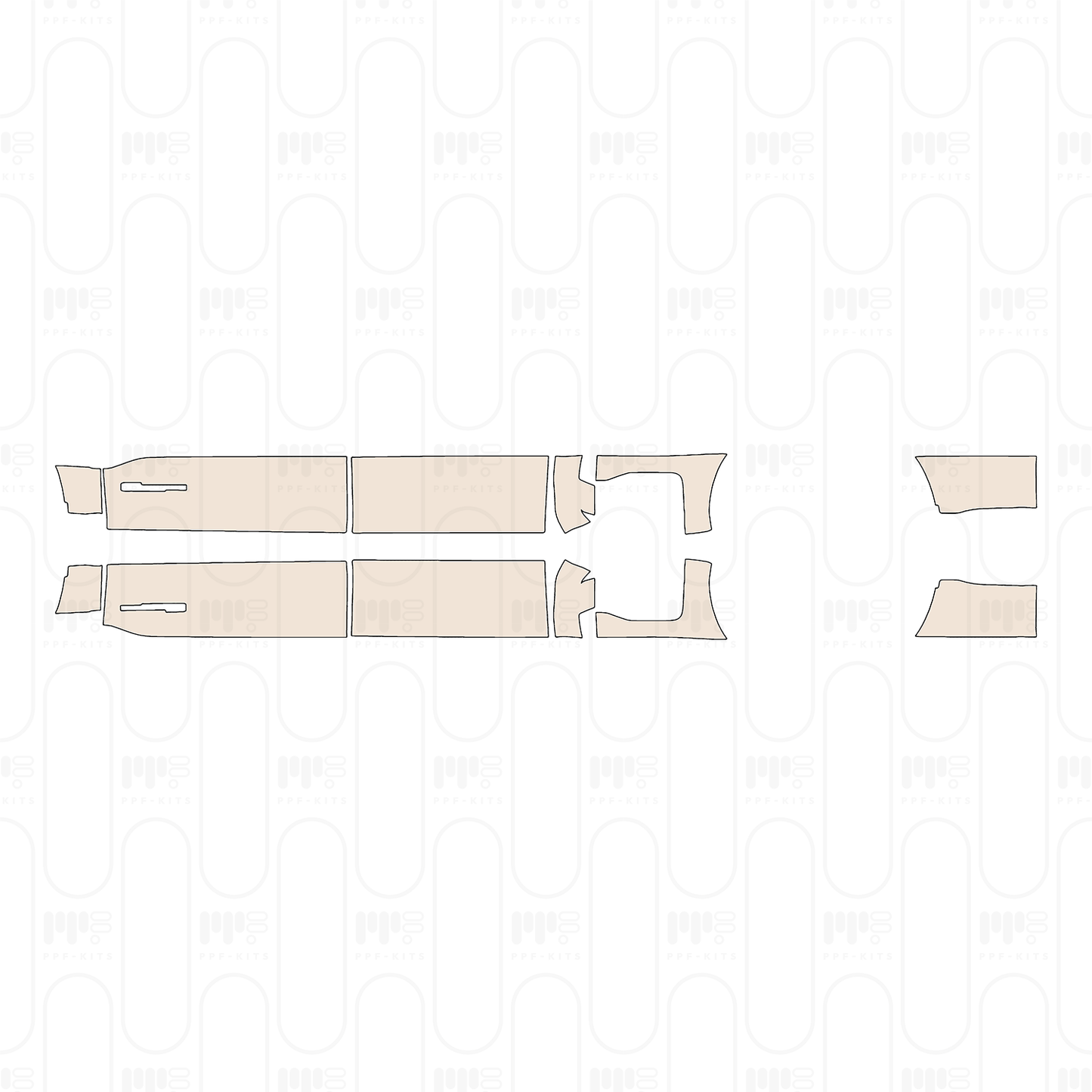Pre-Cut PPF Ford Super Duty F-250 Crew Cab King Ranch 2023