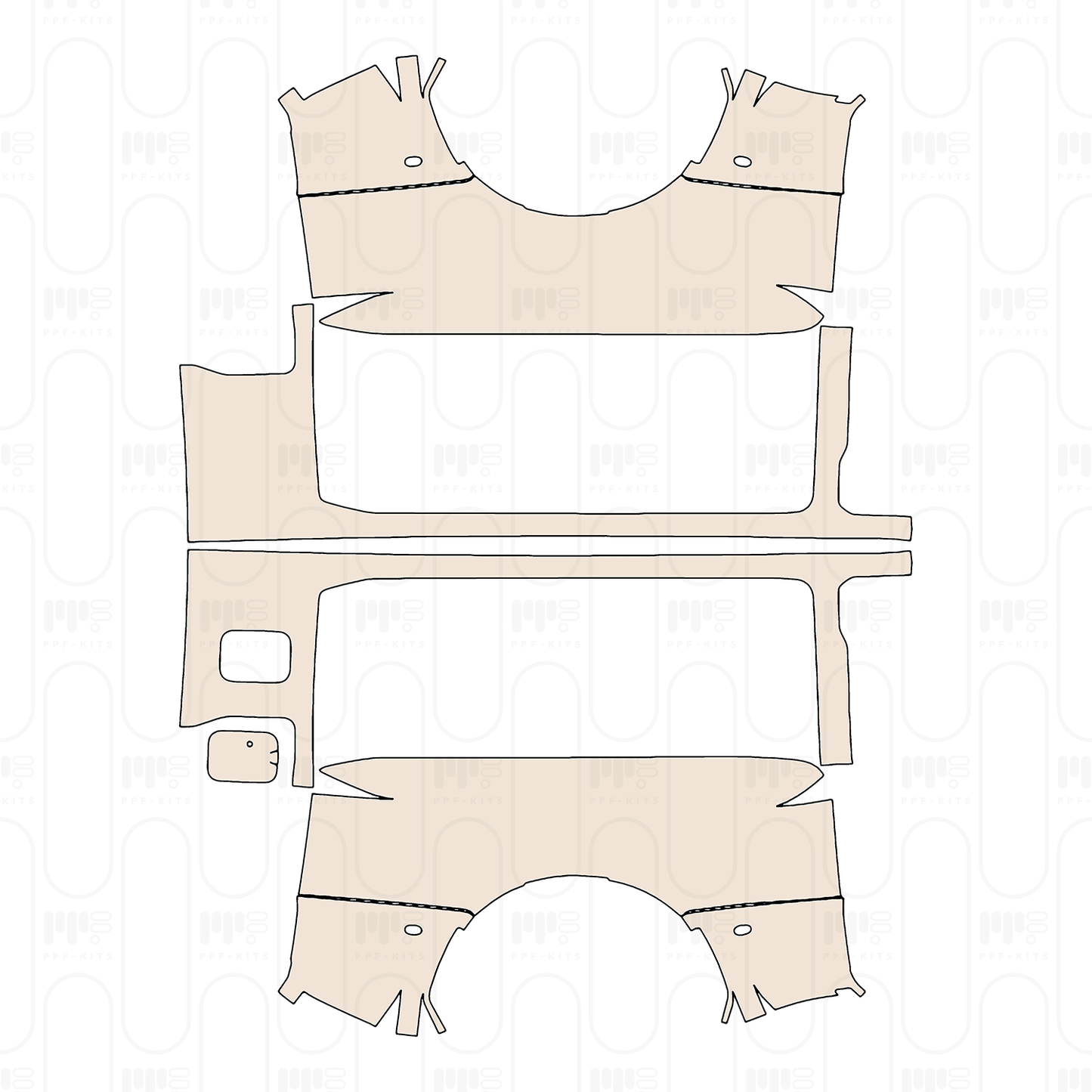 Pre-Cut PPF Ford Super Duty F-450 King Ranch 2023