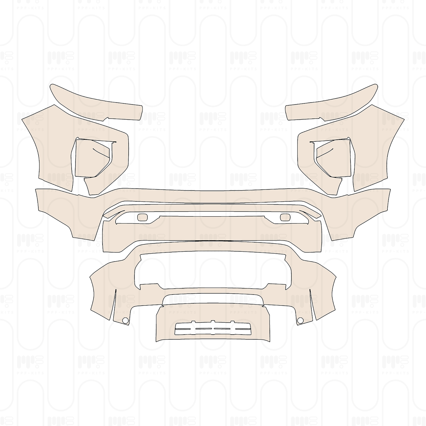 Pre-Cut PPF GMC Canyon AT4 2024