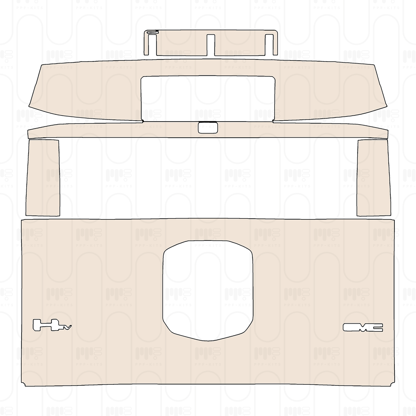 Pre-Cut PPF GMC Hummer EV SUV 2022