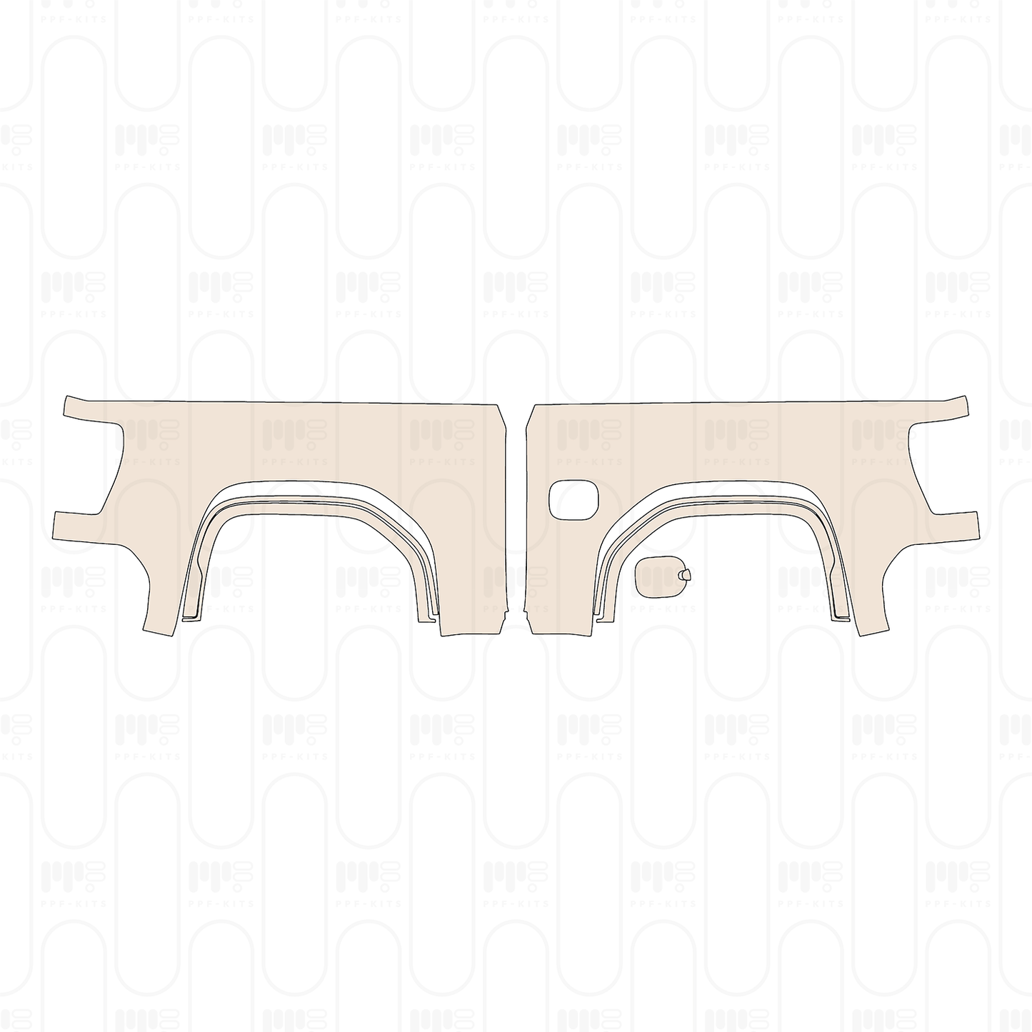 Pre-Cut PPF GMC Sierra 1500 Crew Cab ELEVATION 2022