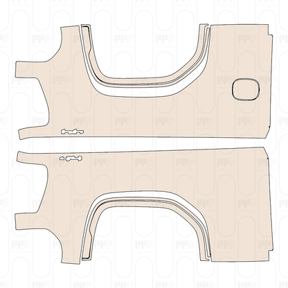 Pre-Cut PPF GMC Sierra 1500 Crew Cab ELEVATION 2022