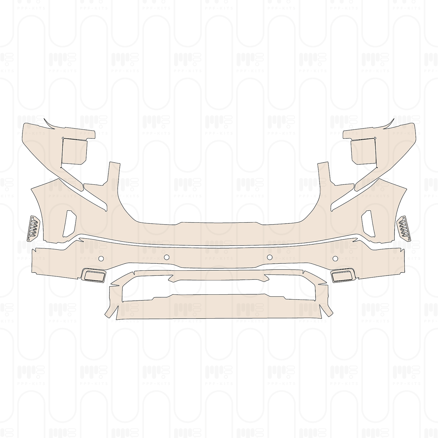 Pre-Cut PPF GMC Sierra 1500 Crew Cab SLT 2022