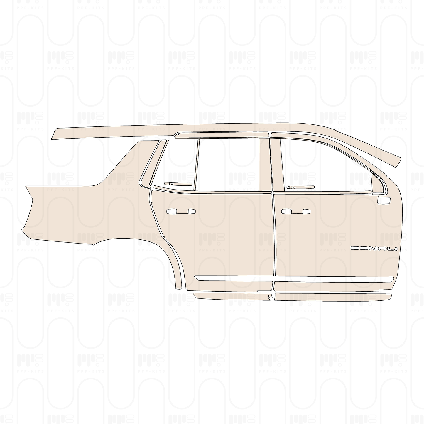 Pre-Cut PPF GMC Yukon Denali 2022