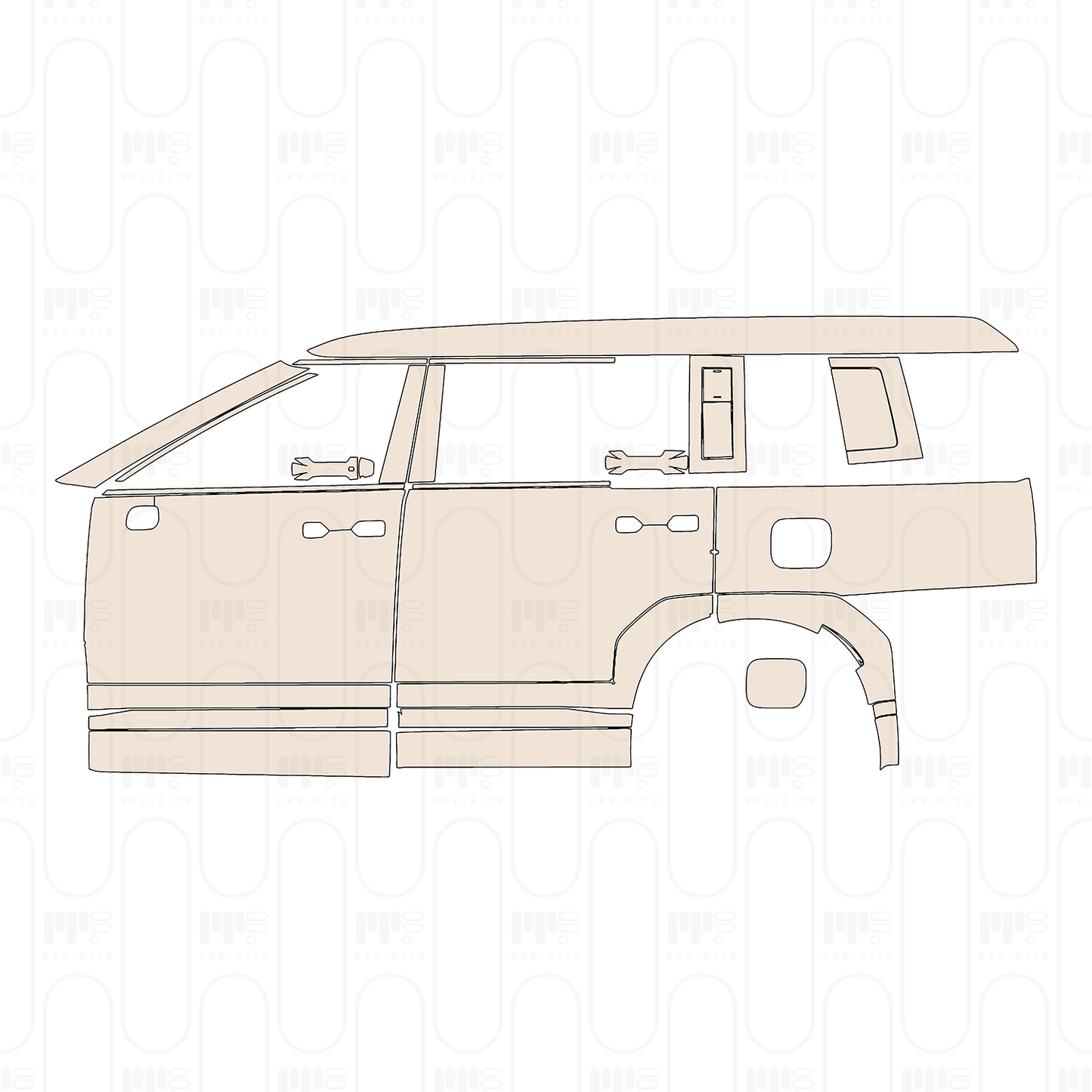 Pre-Cut PPF Hyundai Santa Fe (US) 2025