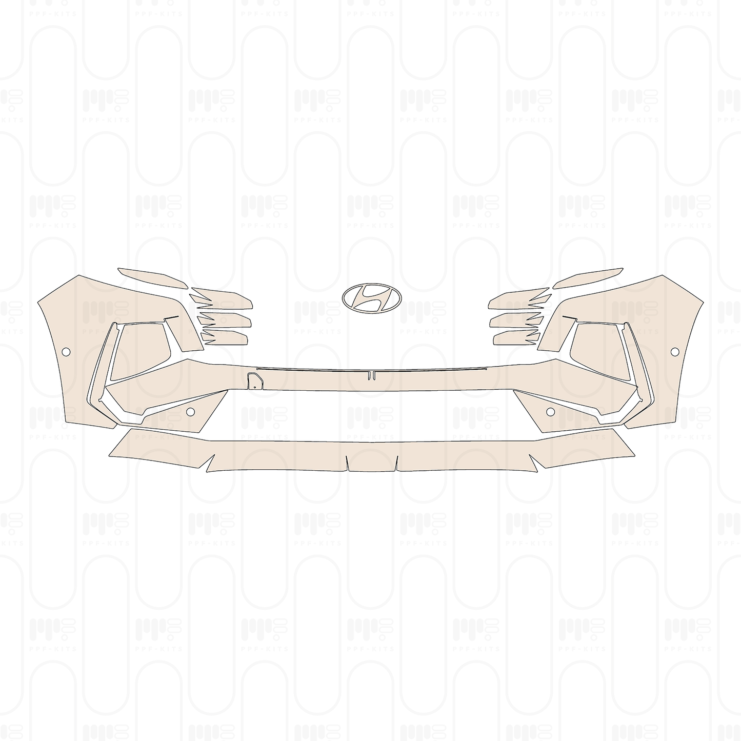 Pre-Cut PPF Hyundai Tucson L (CN) Base 2025