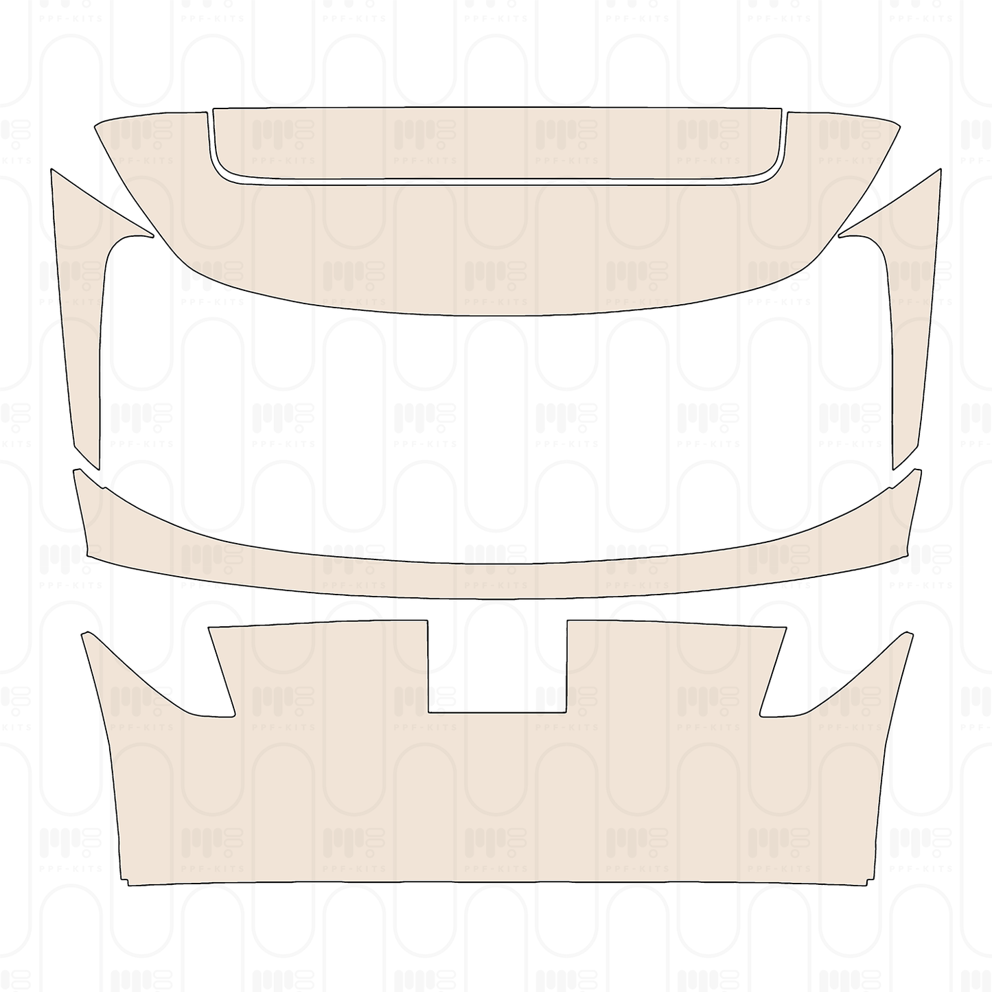 Pre-Cut PPF Hyundai Tucson (US) Base 2022