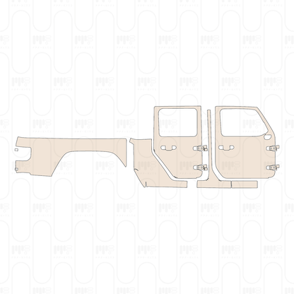 Pre-Cut PPF JEEP Gladiator Mojave 2022