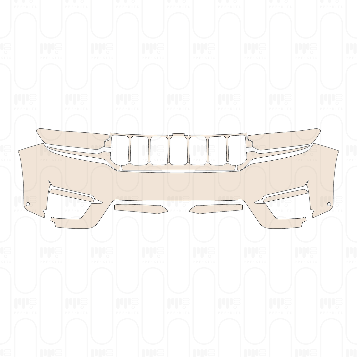 Pre-Cut PPF JEEP Grand Cherokee Grand Cherokee (2-row) Limited 2022
