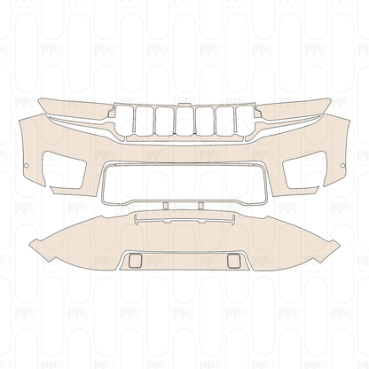 Pre-Cut PPF JEEP Grand Cherokee Grand Cherokee (2-row) Overland 2022