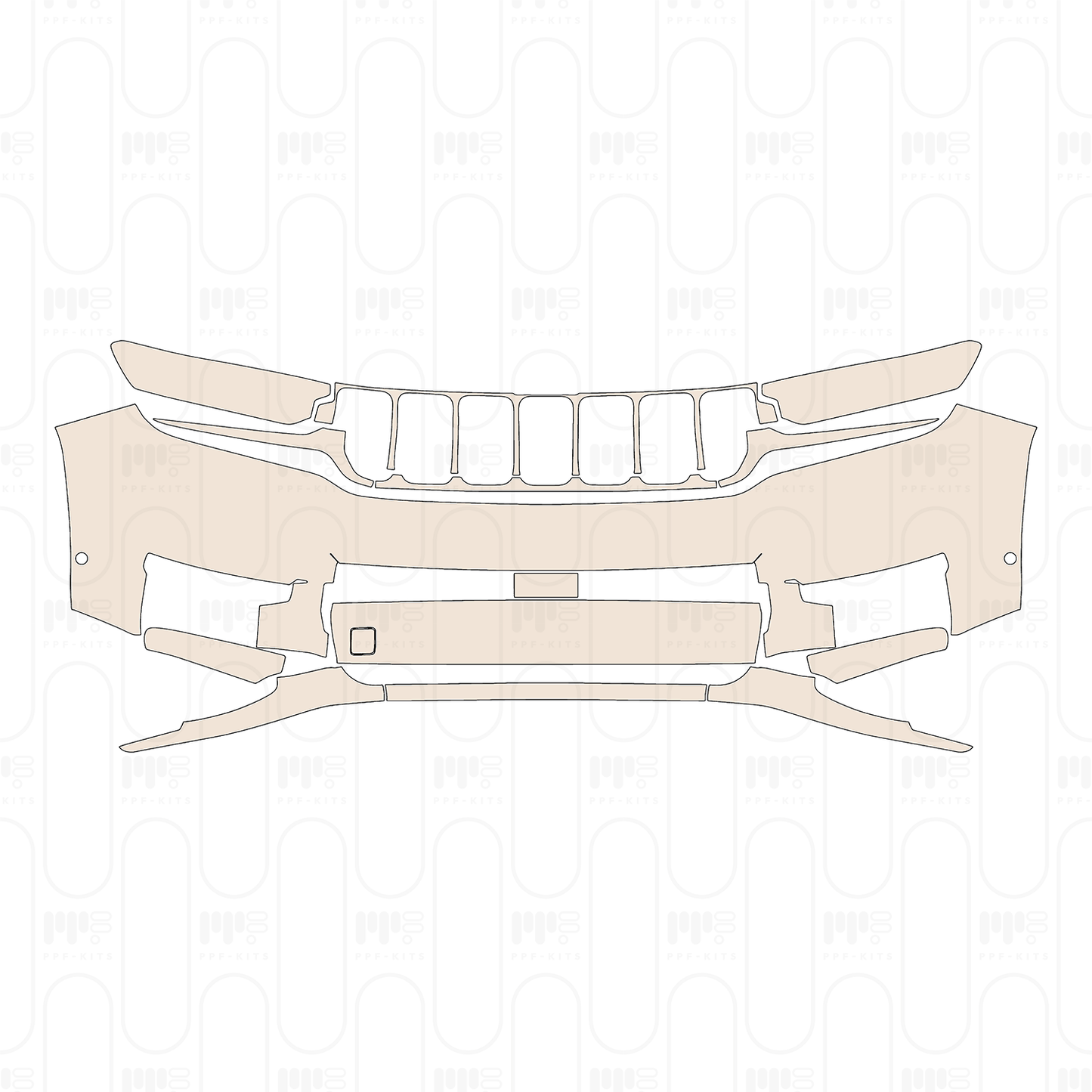 Pre-Cut PPF JEEP Grand Cherokee Grand Cherokee L (3-row) Limited 2022