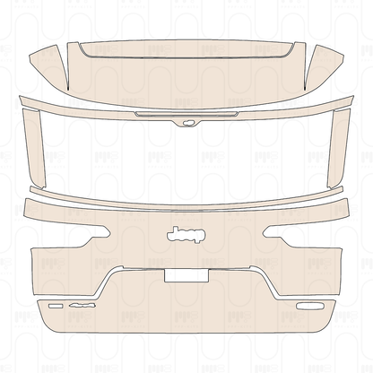 Pre-Cut PPF JEEP Grand Cherokee Grand Cherokee L (3-row) Overland 2022