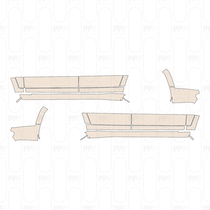 Pre-Cut PPF JEEP Grand Cherokee Grand Cherokee L (3-row) Overland 2022
