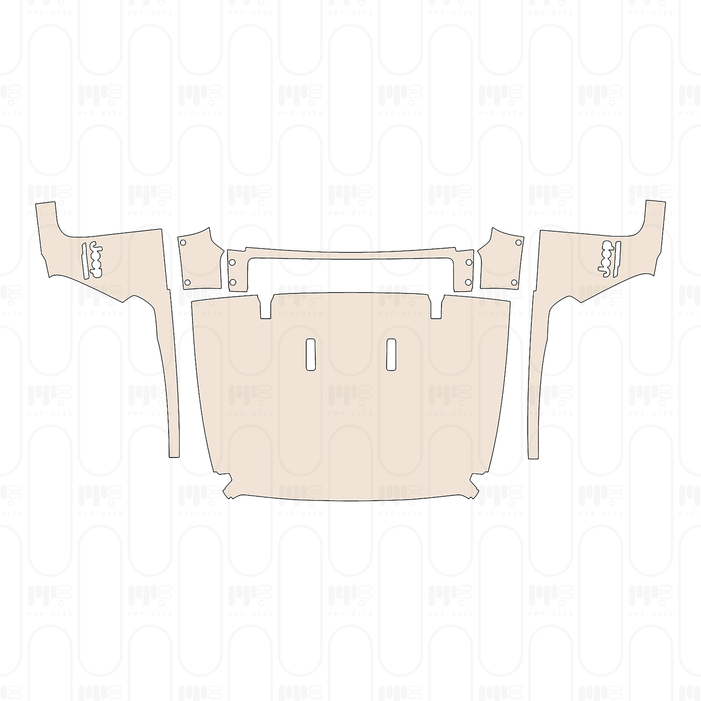 Pre-Cut PPF JEEP Wrangler 4 Door Willys 2022