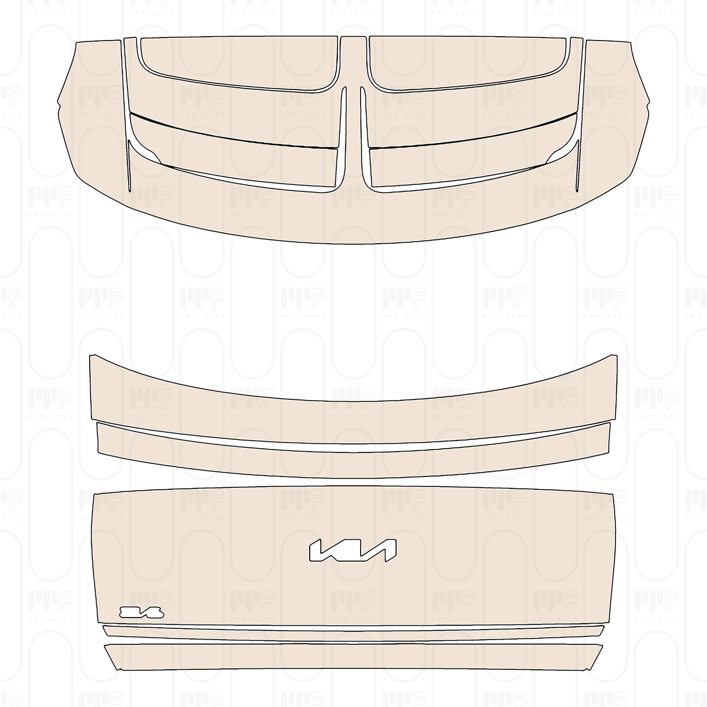 Pre-Cut PPF KIA EV6 (US) Air 2022