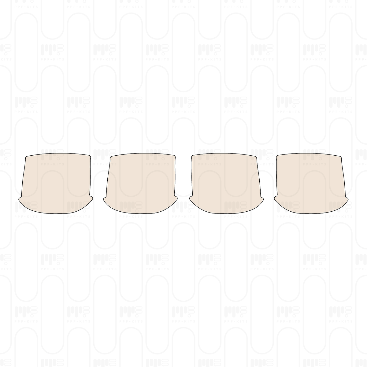 Pre-cut PPF pattern: Door Handle Inserts - Kia