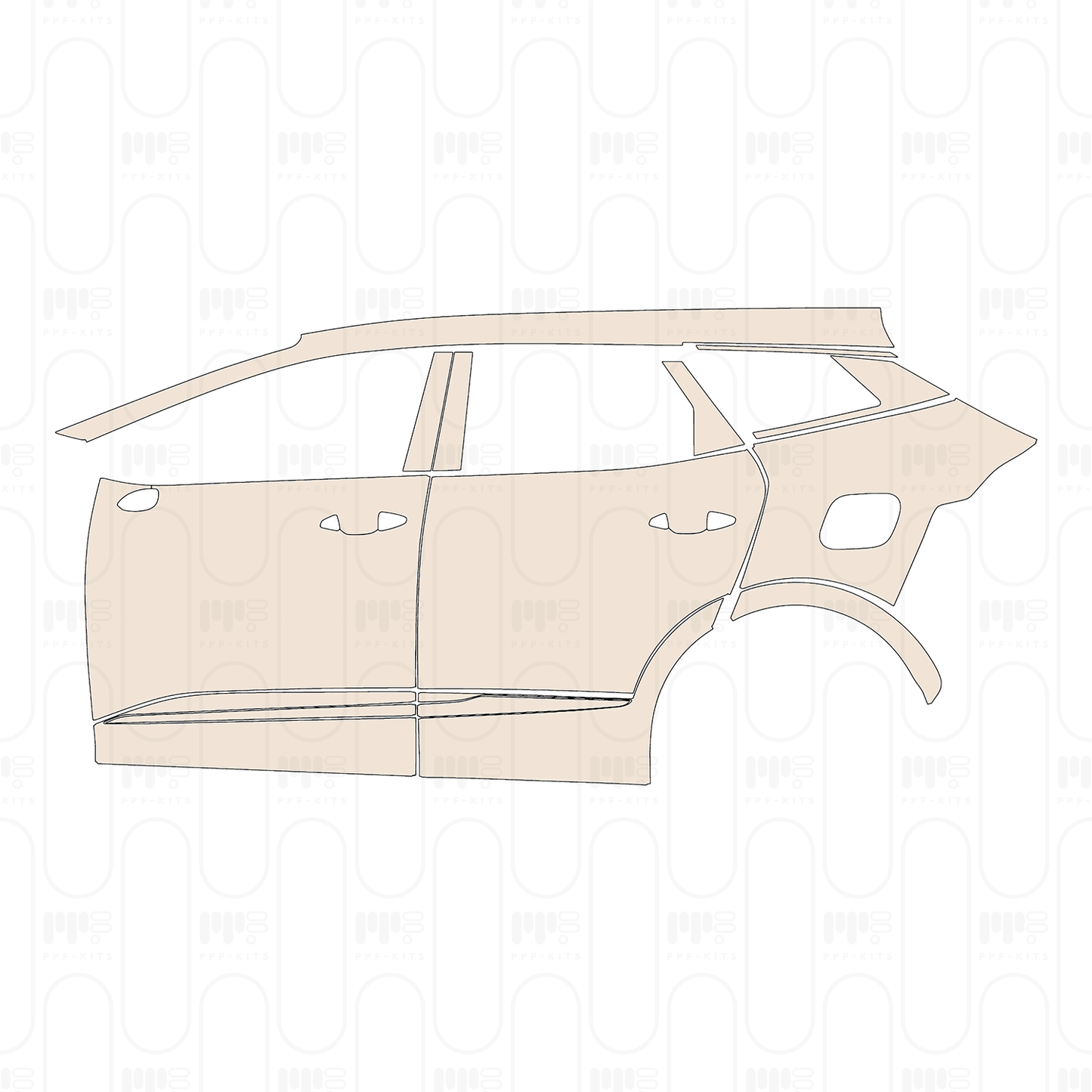 Pre-Cut PPF KIA Sportage (US) SX Prestige 2023