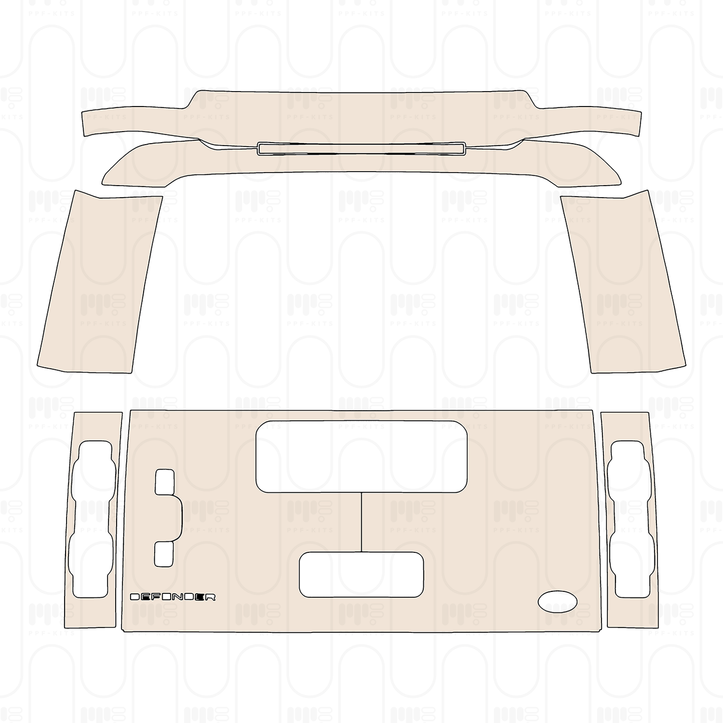 Pre-Cut PPF Land Rover Defender 90 Diablo Special Edition (China only) 2022