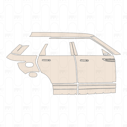 Pre-Cut PPF Land Rover Range Rover Evoque Standard Wheelbase Base 2023