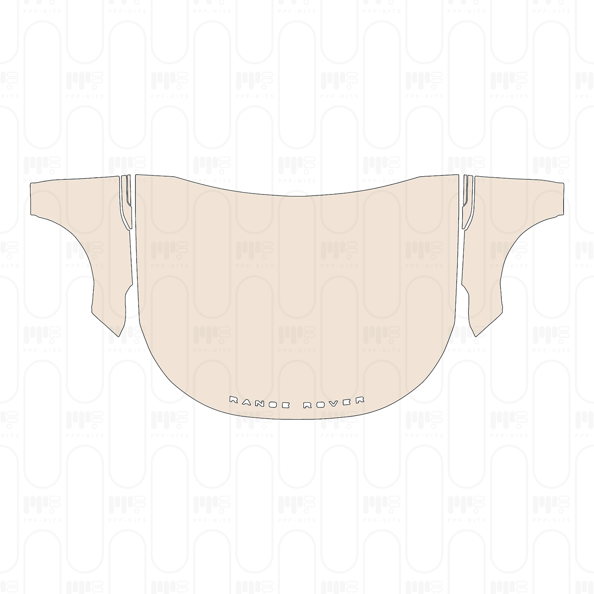 Pre-cut PPF pattern: Hood + Fender - Land Rover