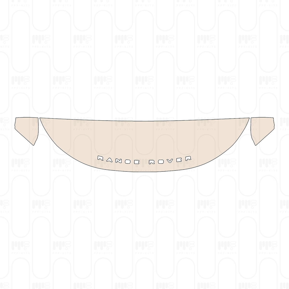 Pre-cut PPF pattern: Hood + Fender - Land Rover
