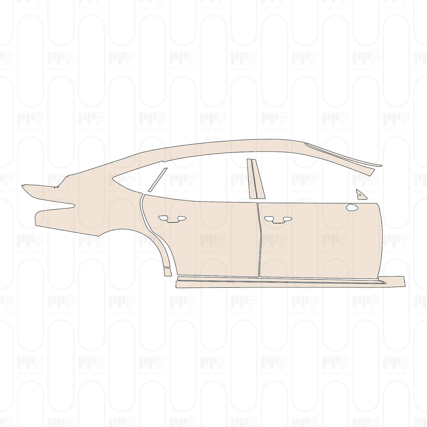 Pre-Cut PPF Lexus LS Fuel Base 2022