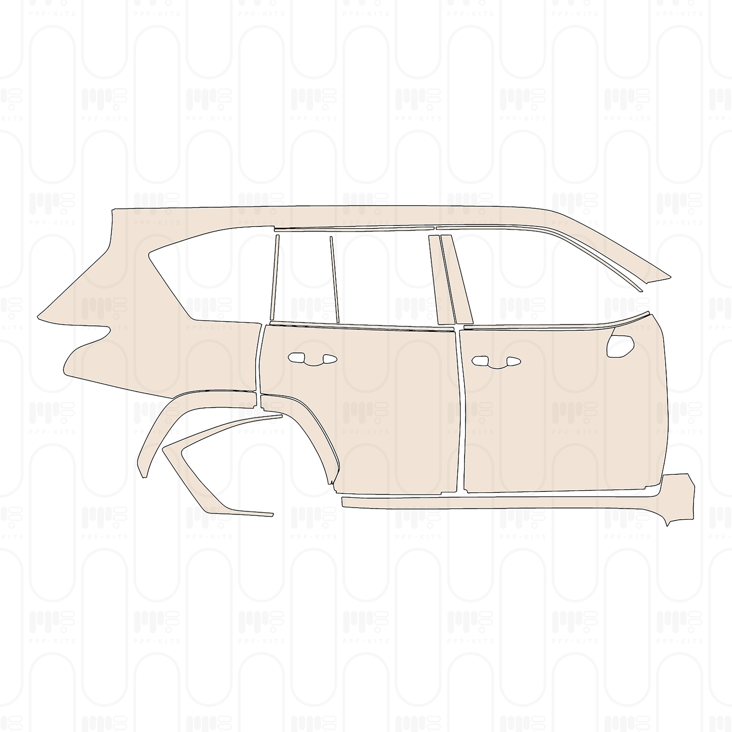 Pre-Cut PPF Lexus LX Luxury 2022