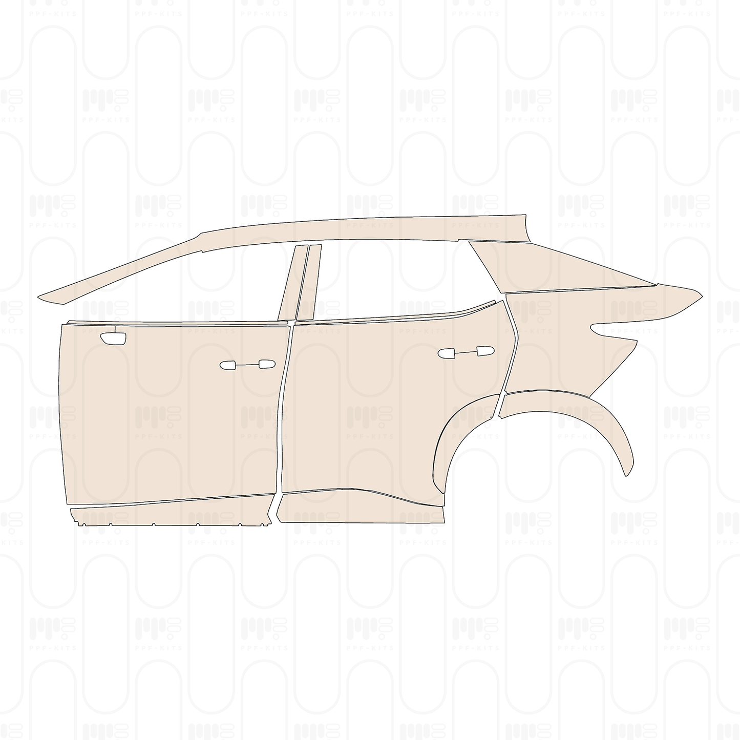 Pre-Cut PPF Lexus RZ 2023