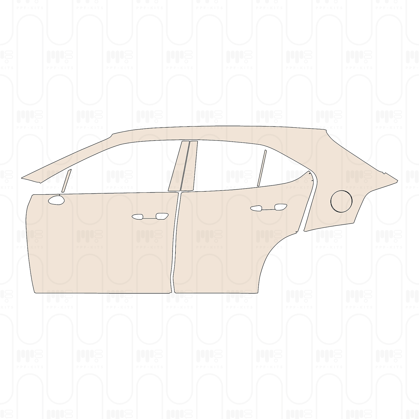 Pre-Cut PPF Lexus UX Base 2022