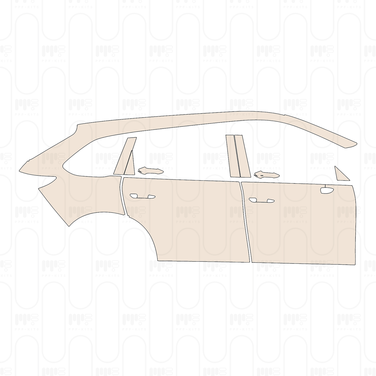 Pre-Cut PPF Mazda CX-80 (EU) Exclusive-Line 2025
