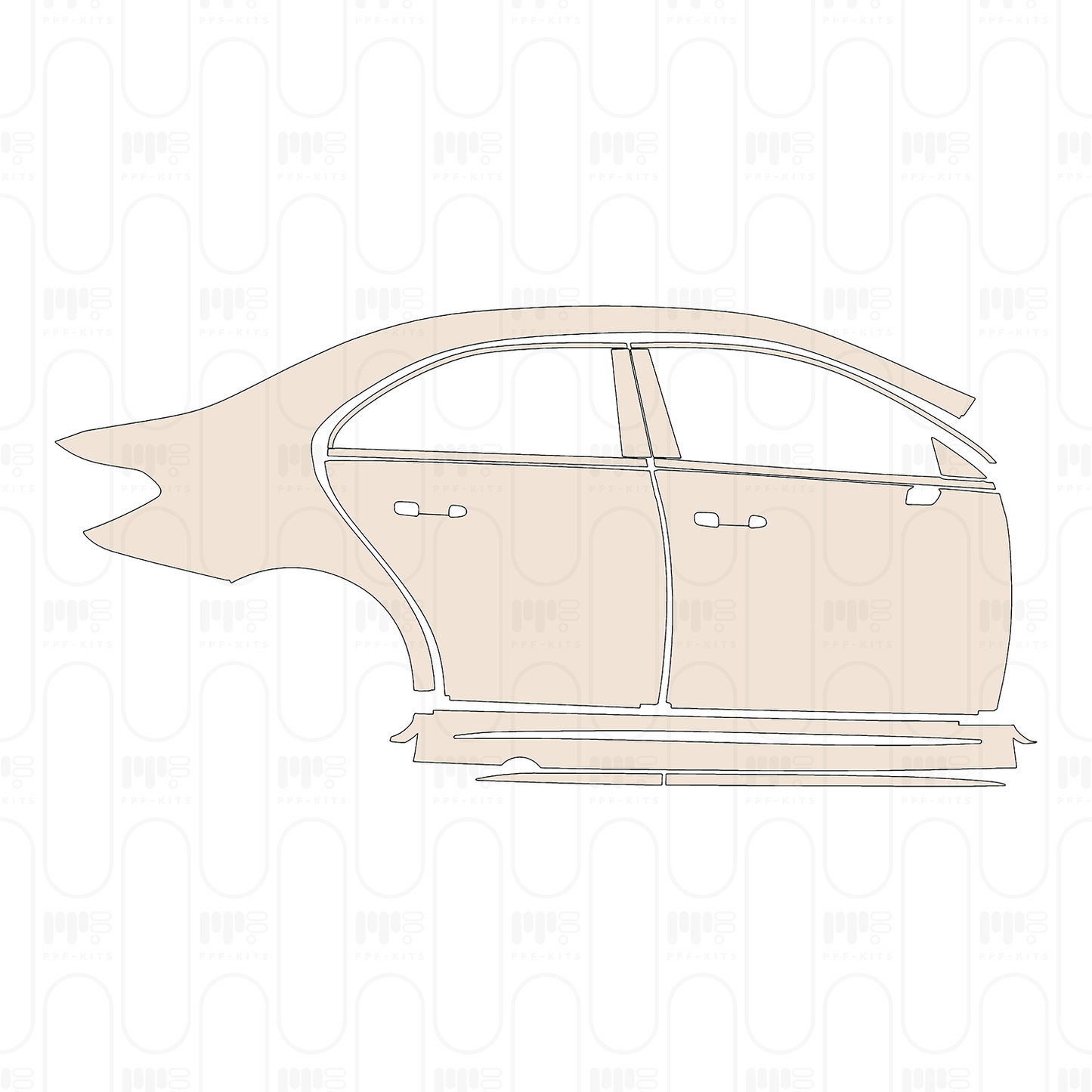 Pre-Cut PPF Mercedes-Benz A Class Sedan AMG A 35 2022