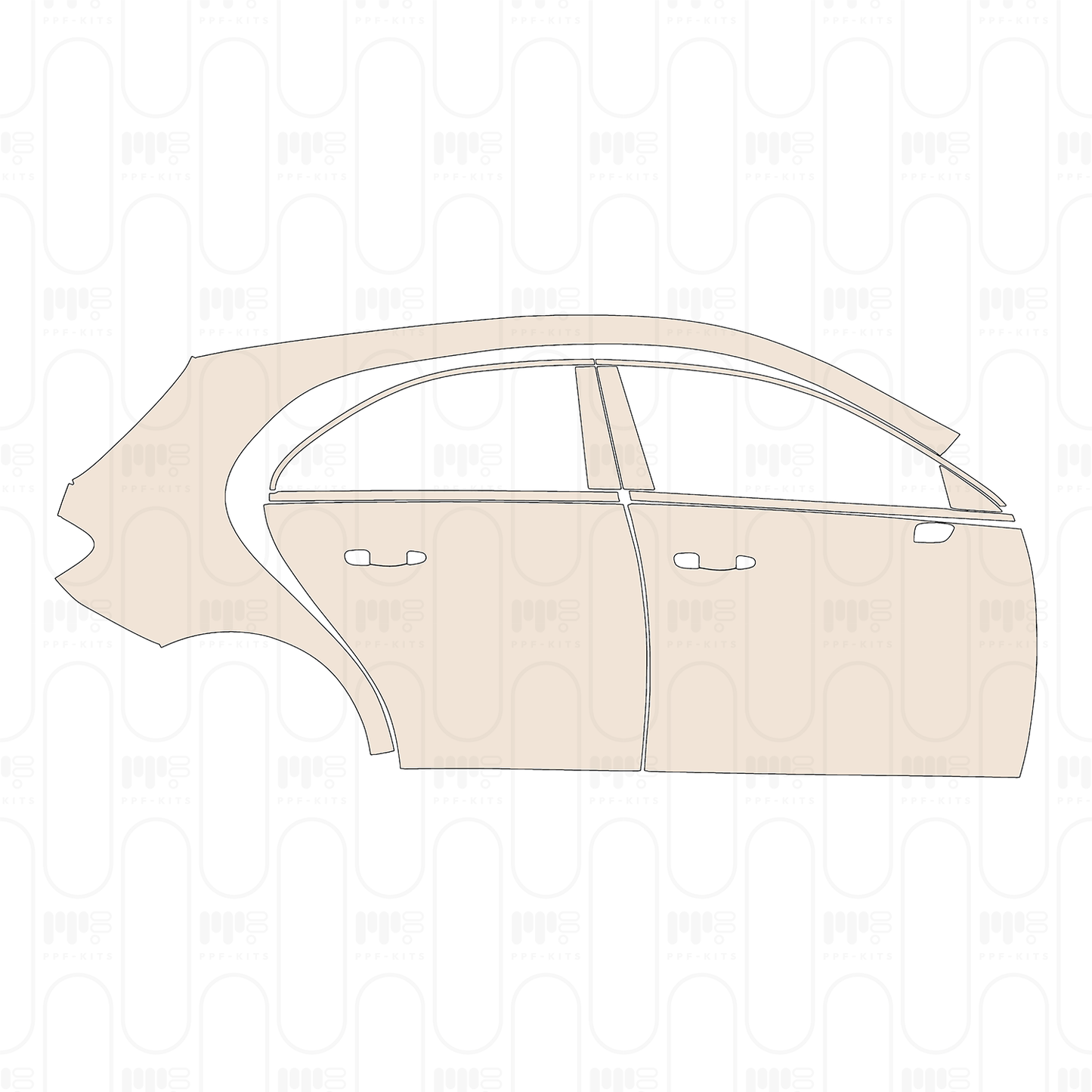 Pre-Cut PPF Mercedes-Benz A Class Hatchback Base 2022