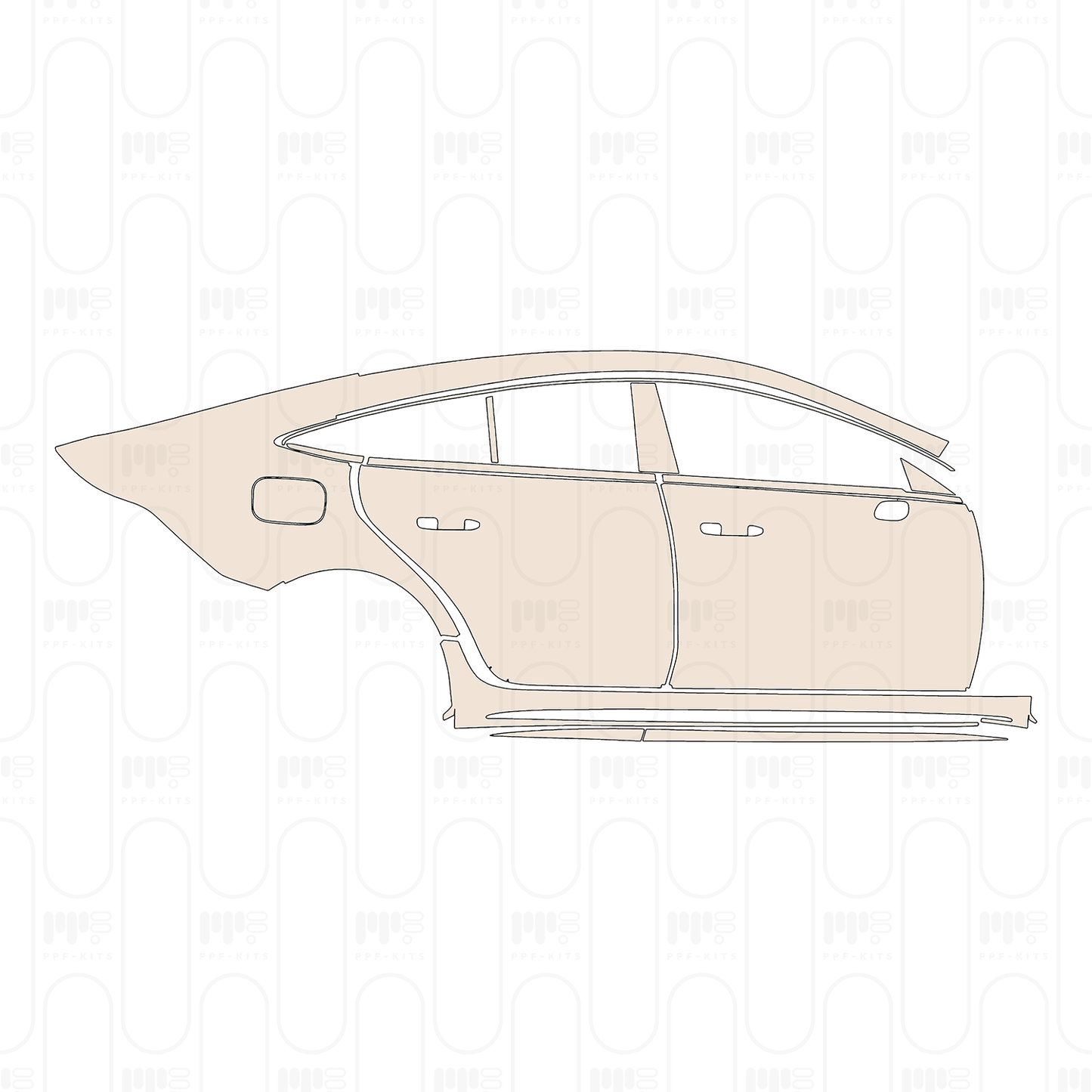 Pre-Cut PPF Mercedes-Benz AMG GT 4-Door 63 2023