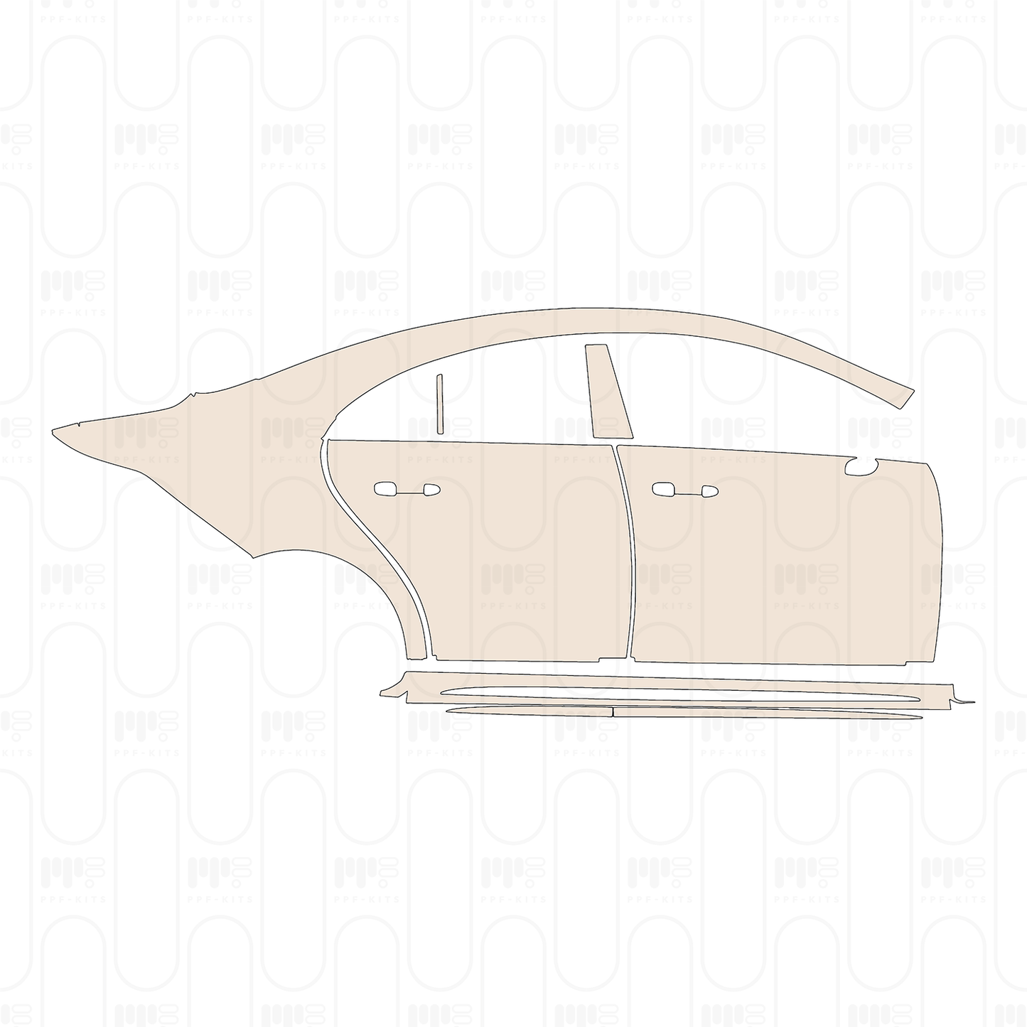 Pre-Cut PPF Mercedes-Benz CLA Coupe AMG CLA 35 2022