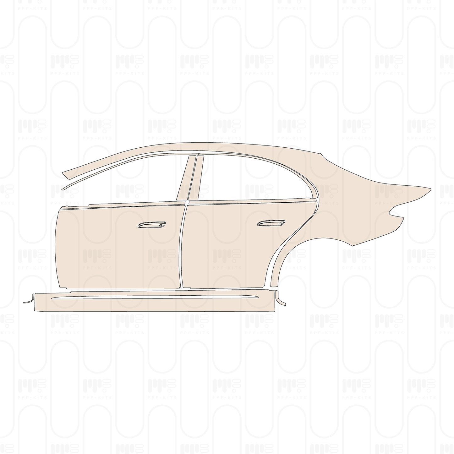 Pre-Cut PPF Mercedes-Benz E Class Sedan AMG-Line Standard Wheelbase 2024