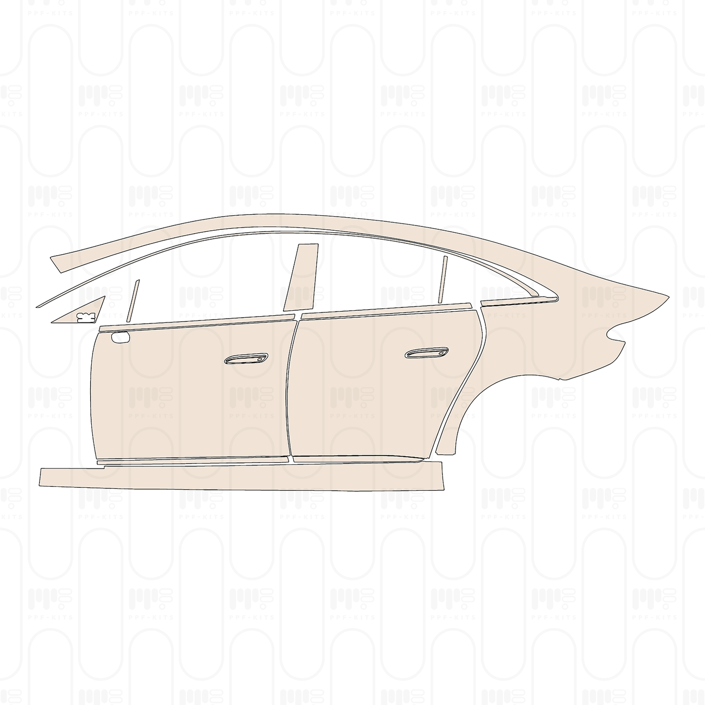 Pre-Cut PPF Mercedes-Benz EQE AMG 53 2022