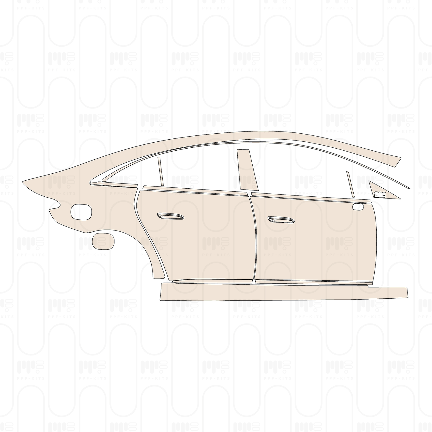 Pre-Cut PPF Mercedes-Benz EQE AMG 53 2022