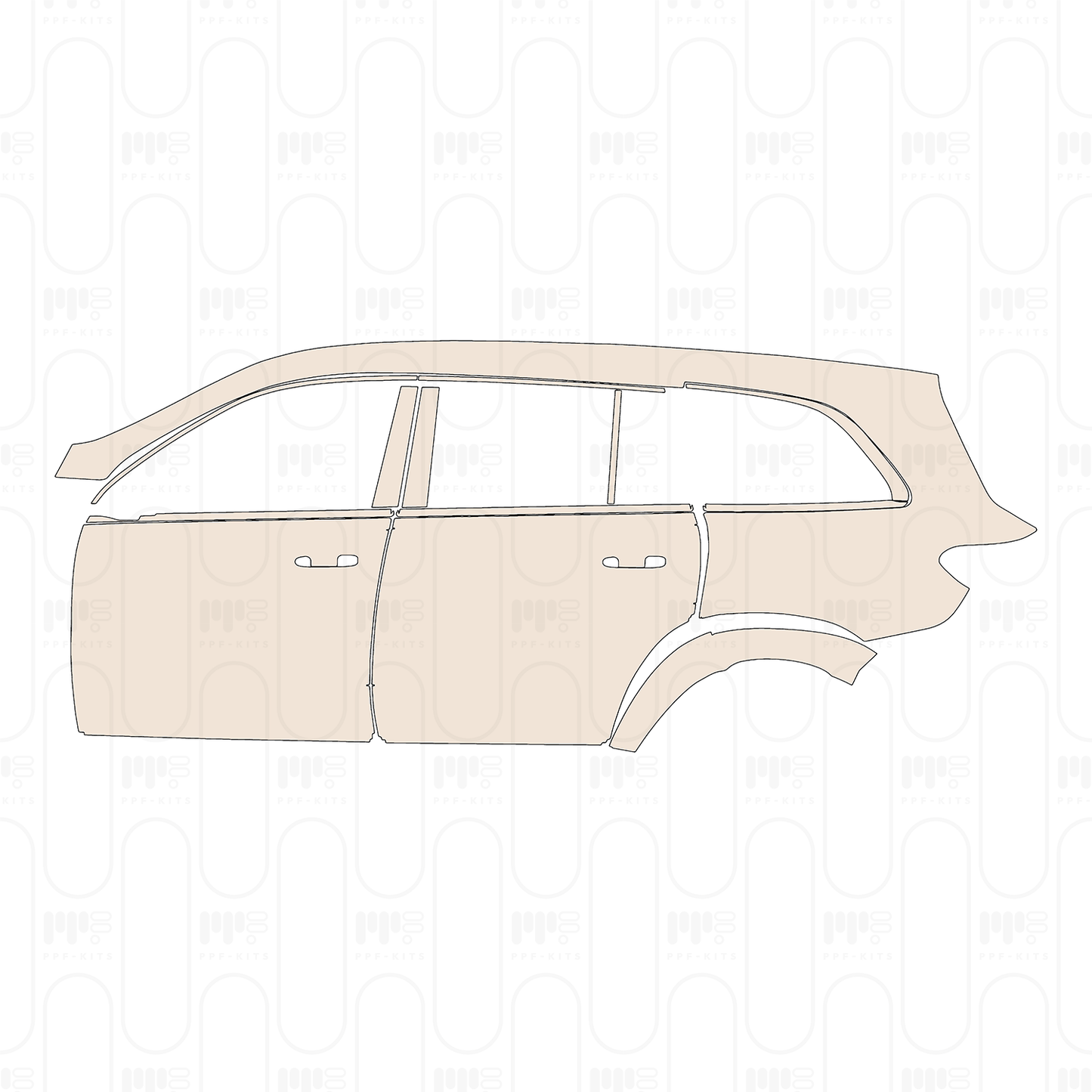 Pre-Cut PPF Mercedes-Benz GLS AMG Line 2022
